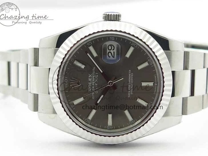 41 DateJust on Bracelet 1:1 Gray ARF Dial Steel A2824 126334 New Oyster Edition Best 904L V3 0423